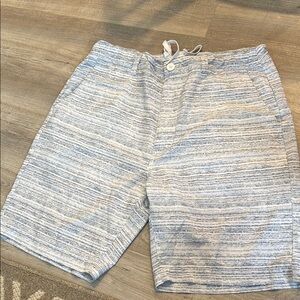 Men's Gray Striped Board Shorts